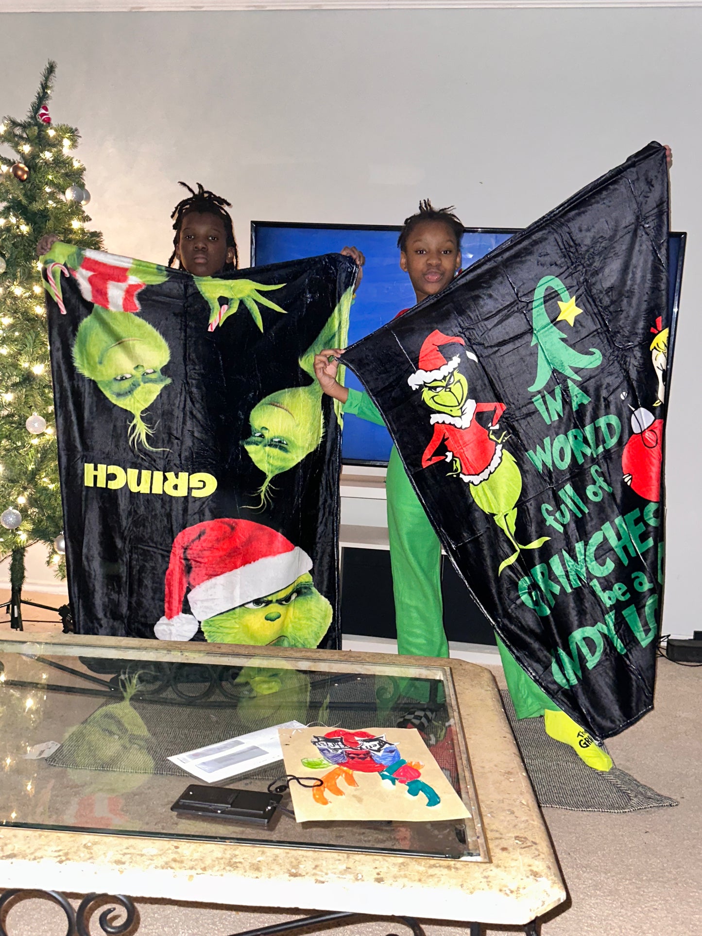 Grinch Blankets