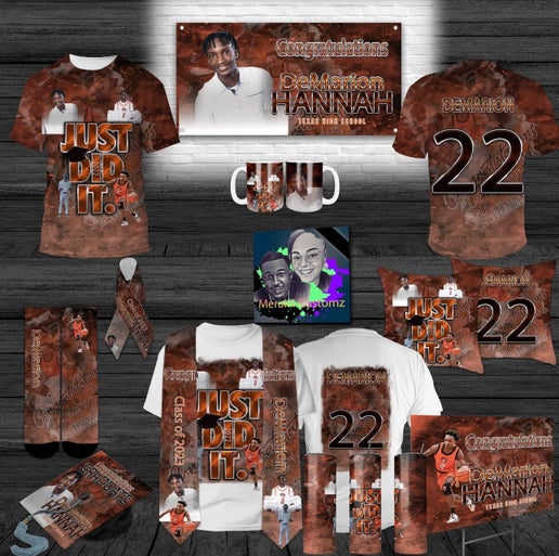 Graduation 3D Shirt + Stole + Cap